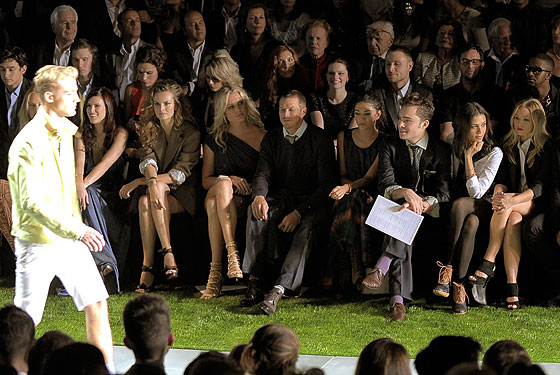  Jessica Szohr and Ed Westwick at the Spring 2011 Tommy Hilfiger show