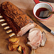 The Dutch's cider-glazed pork with hot rub.