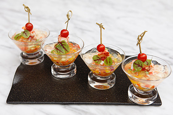 Clear Gazpacho Jelly