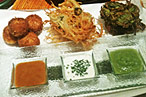 A trio of latkes at Toloache.