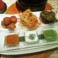 A trio of latkes at Toloache.