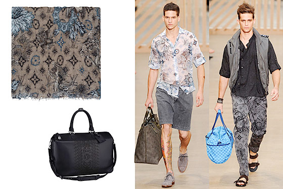Louis Vuitton and tattoo prints are not two things you'd expect to end up