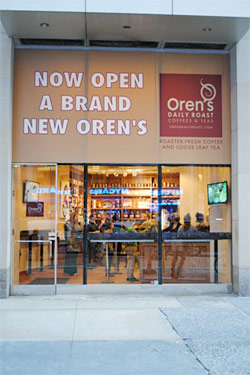 Doughnut Plant Doughnuts in Midtown, Care of Oren’s Daily Roast