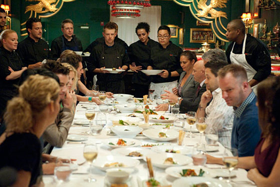 It really does look like the world's most awkward Thanksgiving dinner.