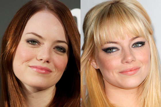 emma stone hair blonde. Emma Stone Goes Blonde;