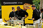 We just noticed that Tre and the T-Rex are making the exact same face.