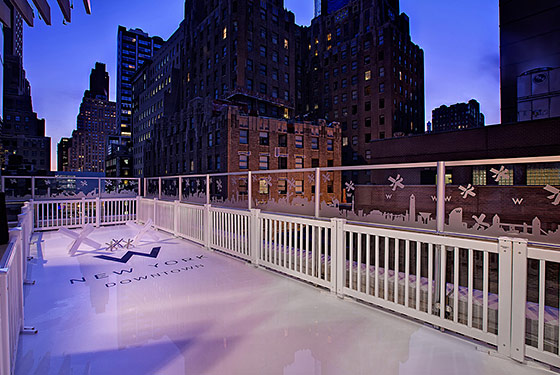 W Hotel Downtown Lets You Skate With the Stars (Like, the Actual Stars in the Sky)