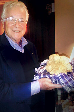 Tony May with his prize truffle.