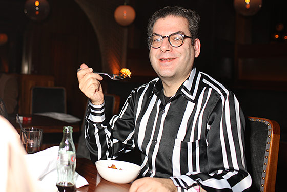 The Village Voice's Michael Musto, out on the town.