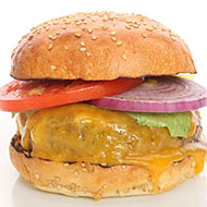 This is a normal burger, not the $5,000 one.