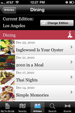 Tasting Table Launches App