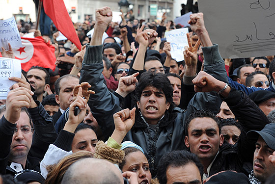 Tunisia, earlier today.
