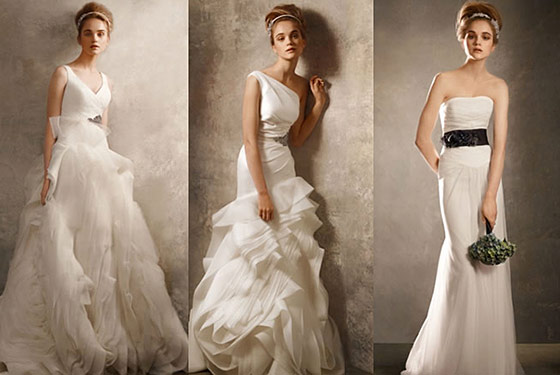 Dress prices from left: $1400, $1200, and $700.