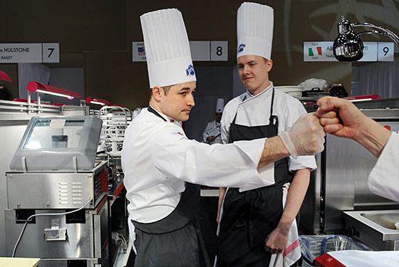 Team USA's James Kent and Thomas Allan, ready to rock ... before the competition.