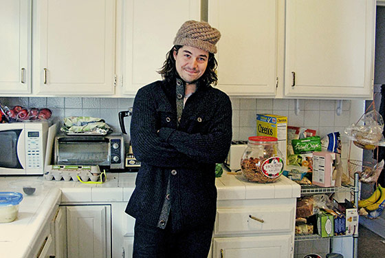 Delta Spirit's Matt Vasquez, at home