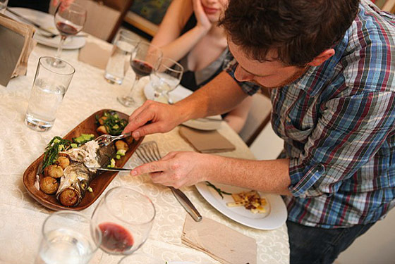 The main course at Apt4, a peripatetic new supper club.
