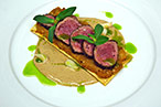 The lamb served at Scotese's "Street to Table" dinners.