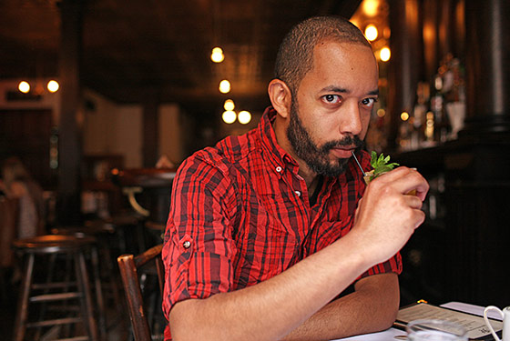 Cenac, at Rye in Williamsburg, drinking his mint julep.