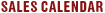 Sales & Bargains Calendar