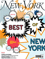 Cover of New York Magazine's Best of New York issue