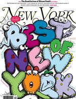 Cover of New York Magazine's Best of New York issue