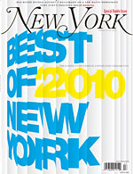 Cover of New York Magazine's Best of New York issue