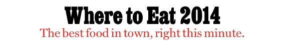 Where to Eat 2014
