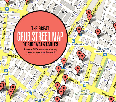 The Great Grub Street Map of Sidewalk Tables