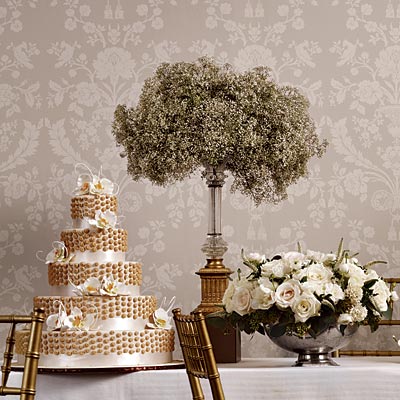 cake and flowers