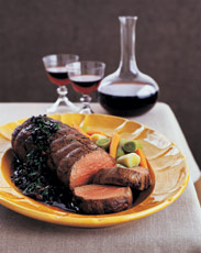 Image of Chateaubriand With Portobello-Bacon Sauce - Main Courses - New, New York Magazine