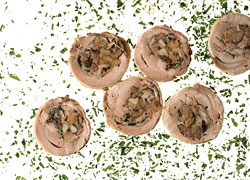 Image of Rolled Turkey Legs Stuffed With Chestnuts And Wild Mushrooms, New York Magazine