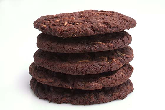 Reverse Chocolate Chips�dark dough, sweet white chunks. 