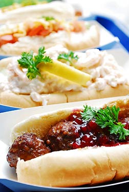 
Swedish Roll - Swedish Meatballs with Lingonberry Sauce 