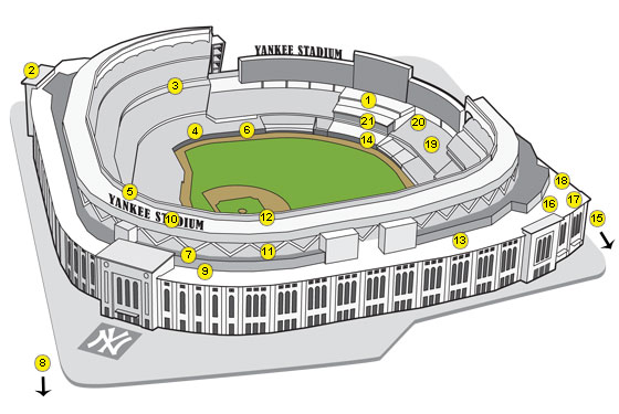 New York Yankee Stadium Seating Chart
