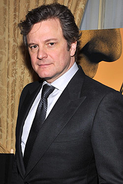 Colin Firth's King in KING'S SPEECH 