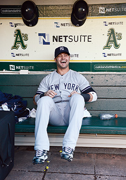 Yankees outfielder Nick Swisher learns of life on the other side 