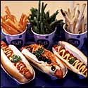 The hot dogs at F & B in New York.