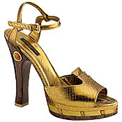 The Gold Rush Heels by Louis Vuitton