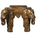 Antique Elephant Stool at William-Wayne in New York.