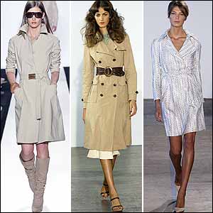 Trench Trend in New York Spring 05 Fashion