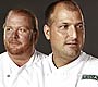 Mario Batali and Dave Pasternack of Bistro du Vent in New York.