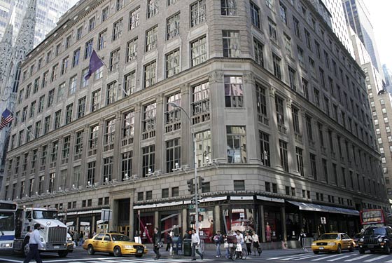 Louis Vuitton New York Saks Fifth Ave, fur and leather shop